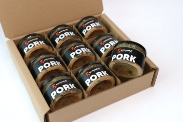 Animaldi Mokra karma dla psów z wieprzowiny - premium - WERSJA MIELONA - 9x200 g