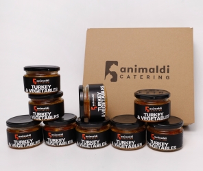 Animaldi Mokra karma z indyka i warzyw - premium - WERSJA MIELONA - 9x200g